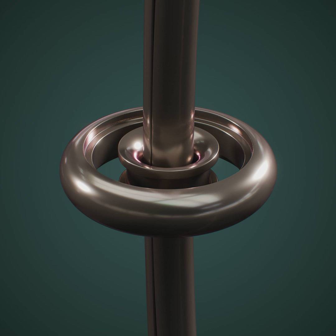 Splitrings - Square by Kinetic Graphics - Blackdove